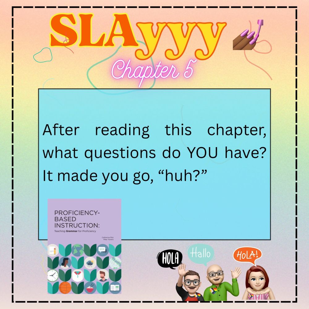 Chapter 5 discussion prompt reading: “after reading this chapter, what questions do YOU have?  It made you go, ‘huh?’”