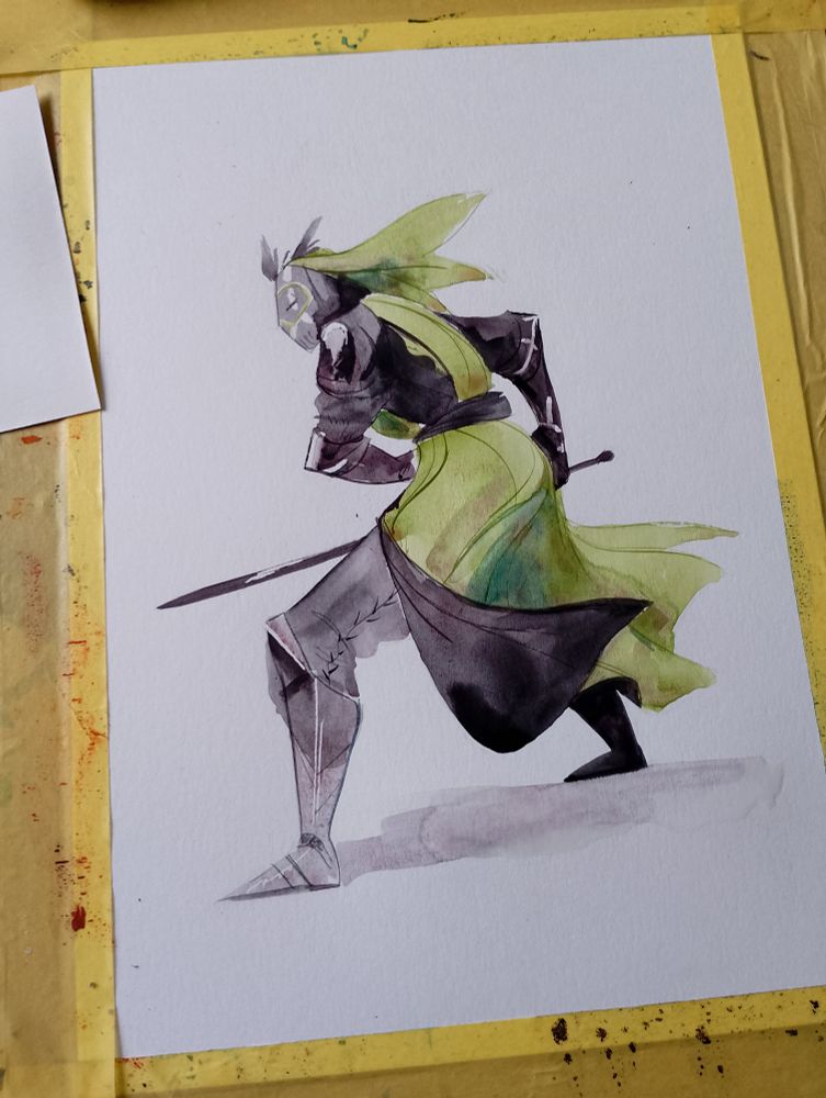 Photo of a Knight in green