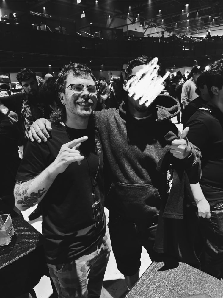 Me with Taz Johnson of the band Belmont