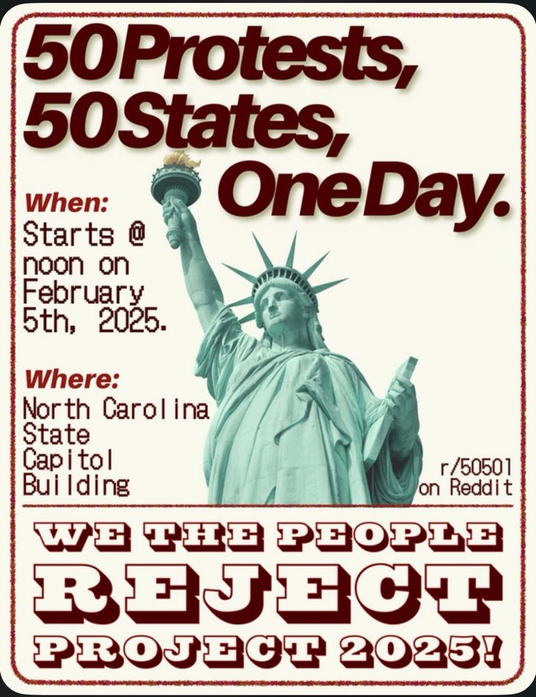 Planned rally at NC Capitol 2/5 @ noon