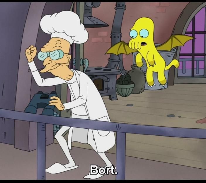 futurama cereal tie-in scene where character says 