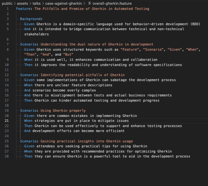 Gherkin: The Pitfalls and Promise of Gherkin in Automated Testing