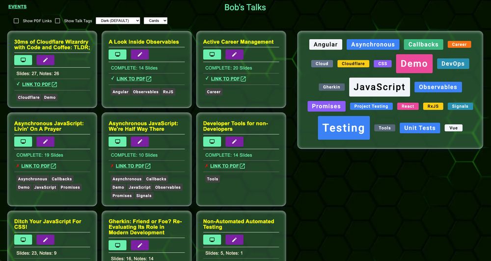 Better visuals of the Talk Presentation Tool.