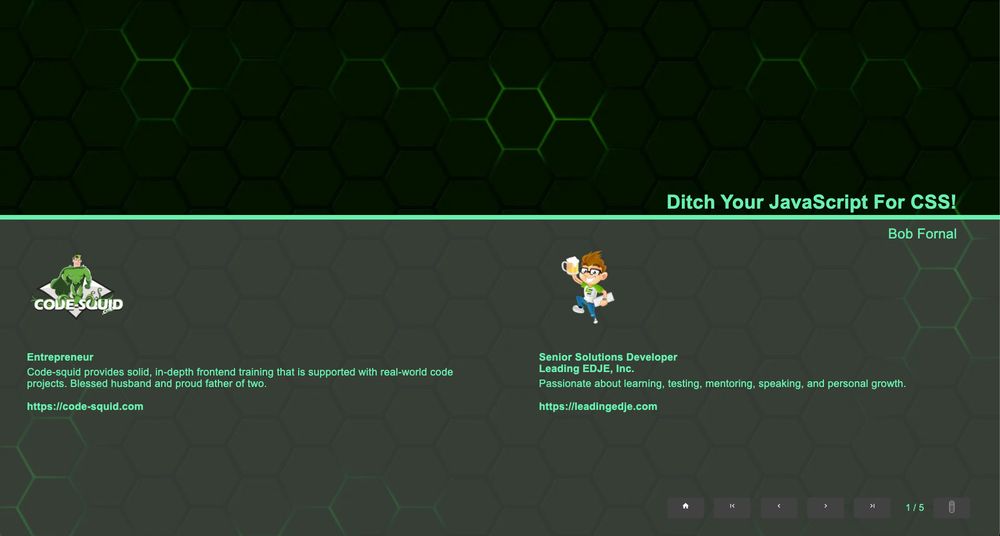 Slide for Ditch Your JavaScript For CSS!
