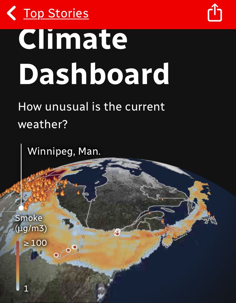 Map of eastern Canada’s wild fires.🔥 