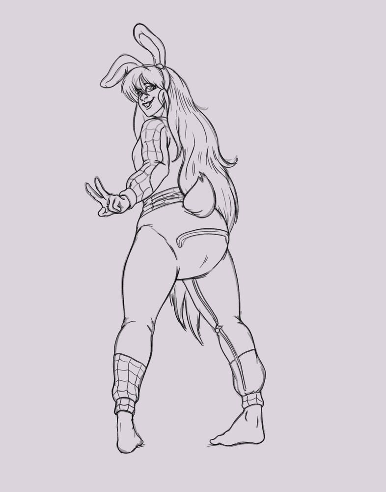 Udonge from Tohu Project wearing spider-man pajamas with a diaper underneath. she is giving a a peace sign and smiling.