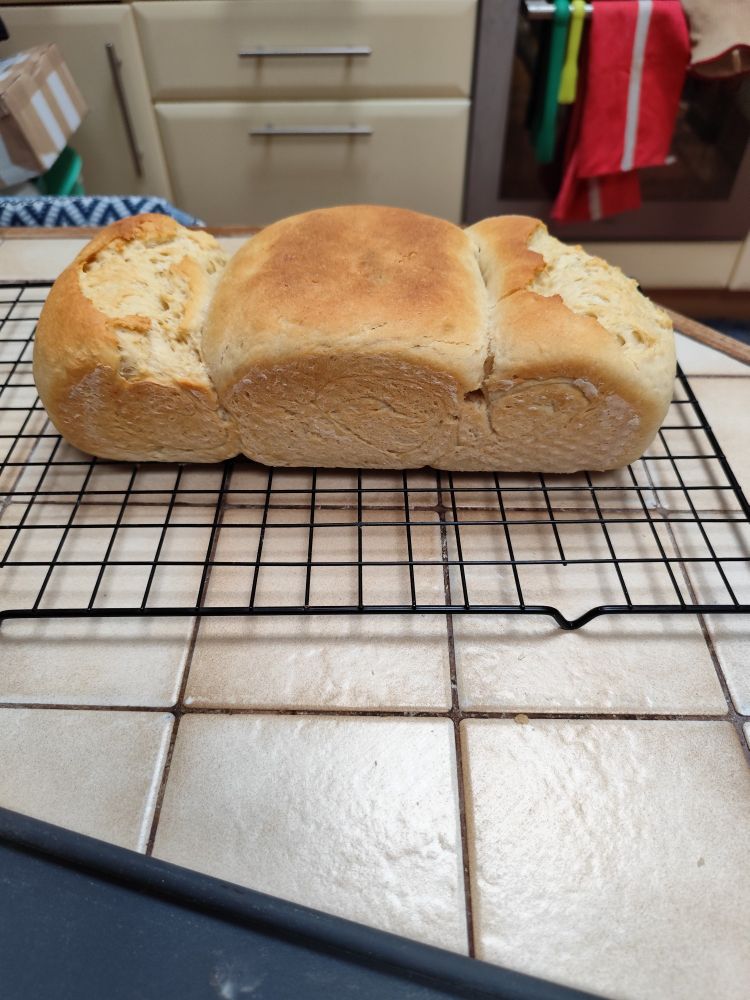 Troisième shokupan, encore beaucoup d'améliorations à prévoir mais je suis fière de la mie que j'ai réussi à obtenir 