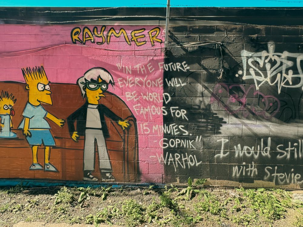 Simpsons/Warhol graffiti 