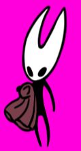 an isolated sprite from Hornet's spritesheet from Silksong, which was recently released as part of a museum exhibit.