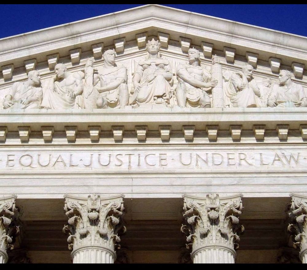 Equal Justice under Law. Words on US Supreme Court
