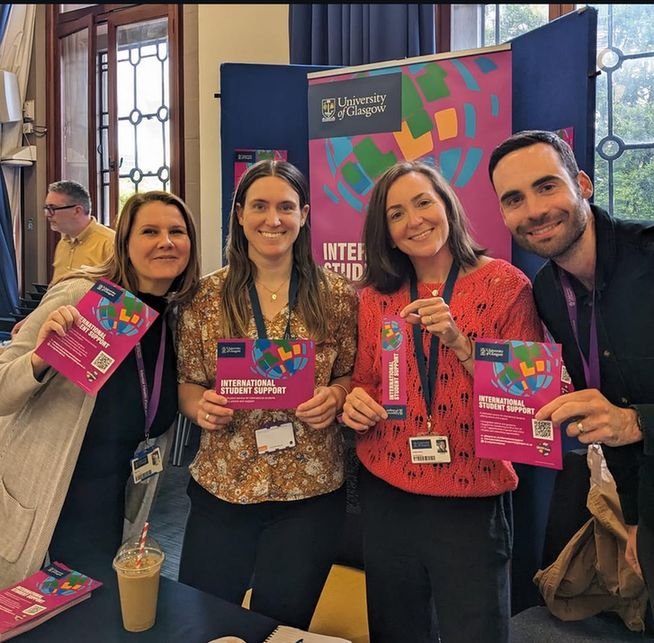 Members of the International Student Support team at the University of Glasgow.