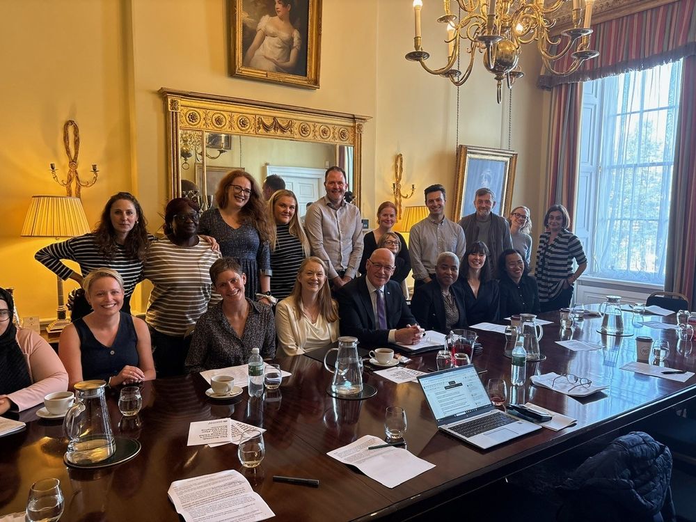 Parents from the Changing Realities meeting with First Minister John Swinney and MSP Shirley Anne Somerville.