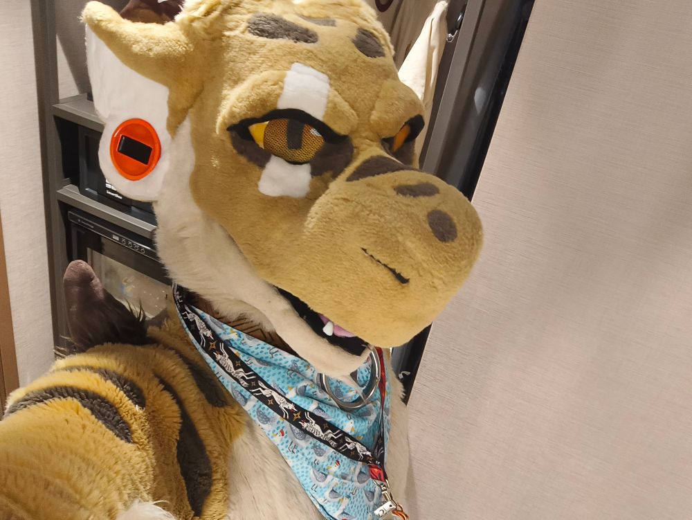 Dragon suit selfie