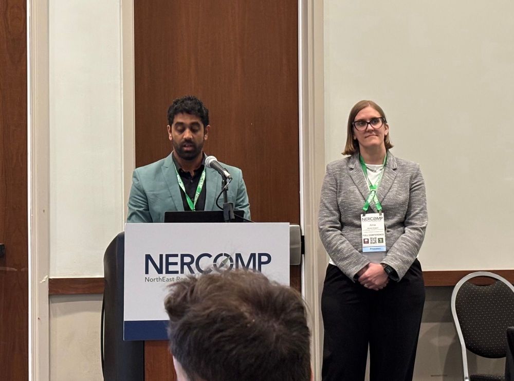 Anna and Krithik presenting at NERCOMP ‘25