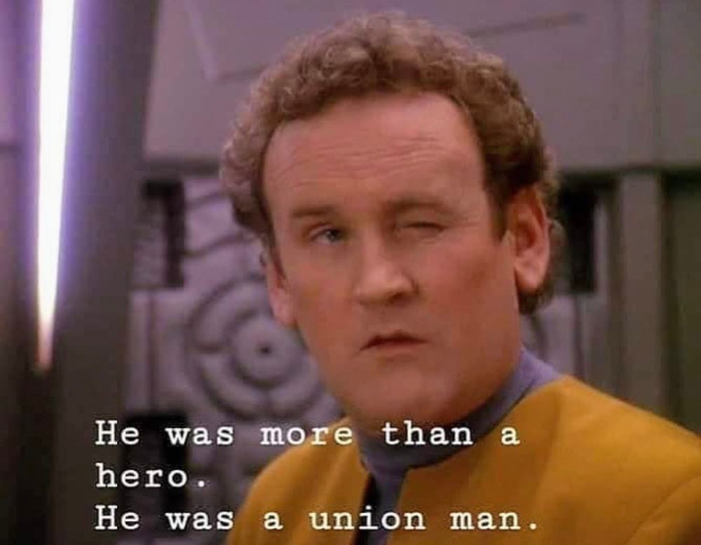 he was more than a hero he was a union man.