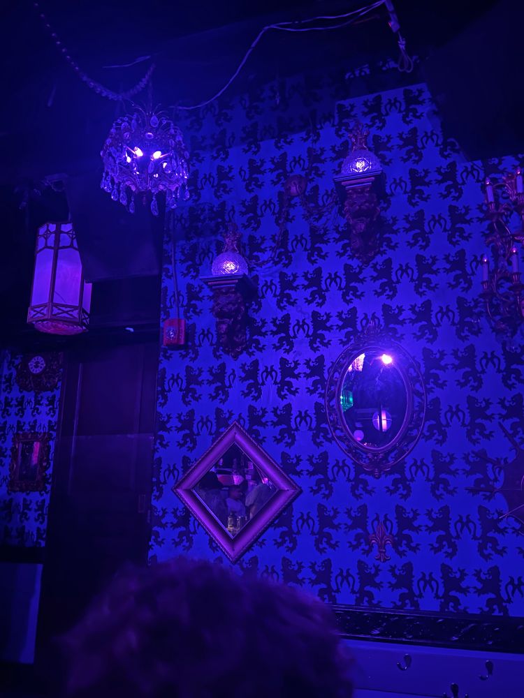 Wall in a dim club