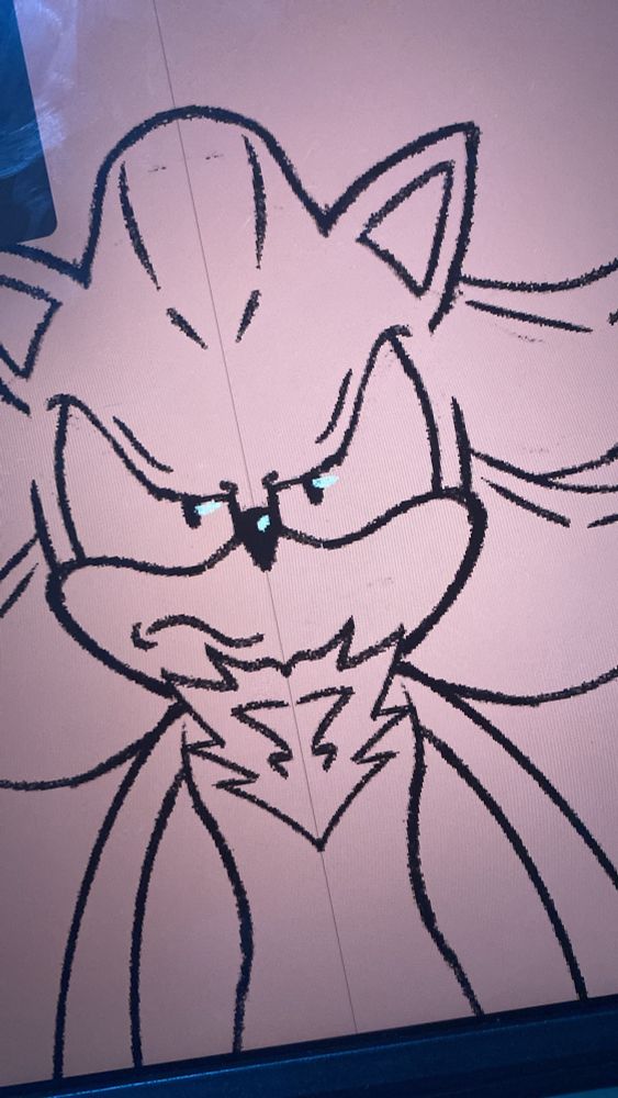 shadow the hedgehog sketch preview