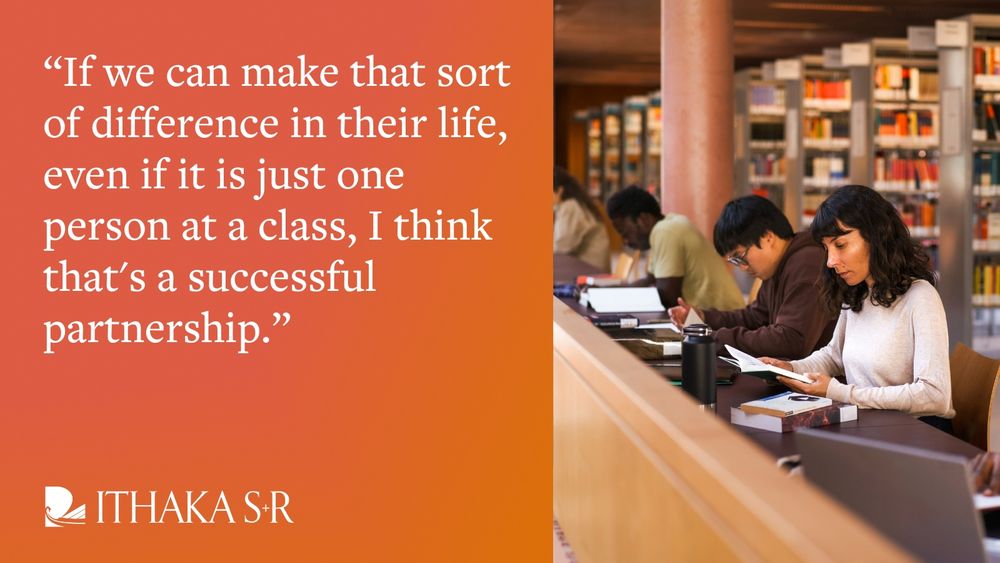 "If we can make that sort of difference in their life, even if it is just one person at a class, I think that's a successful partnership."