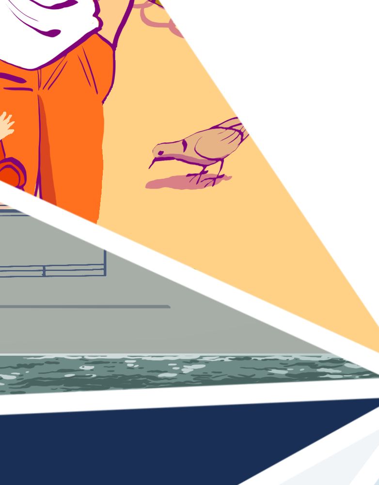 Zoom sur un bout de case d'une page de BD, on y voit une tourterelle