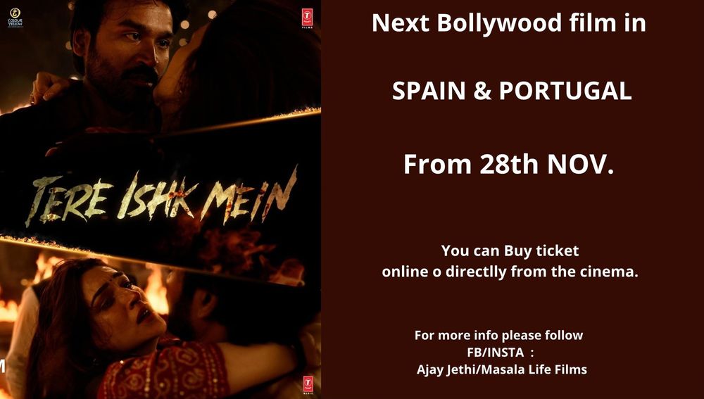 Annonce de la distribution du film "Tere Ishq Mein" en Espagne et au Portugal