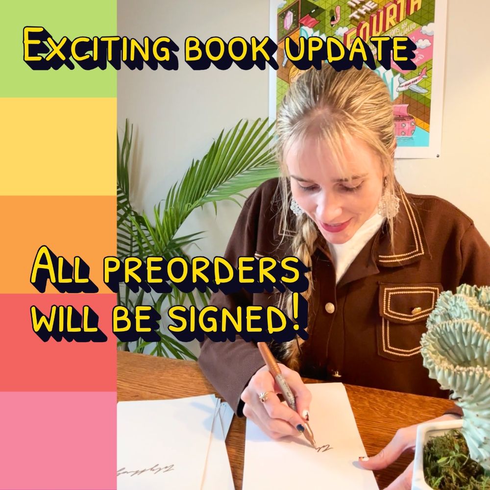 Exciting book update, all preorders will be signed!