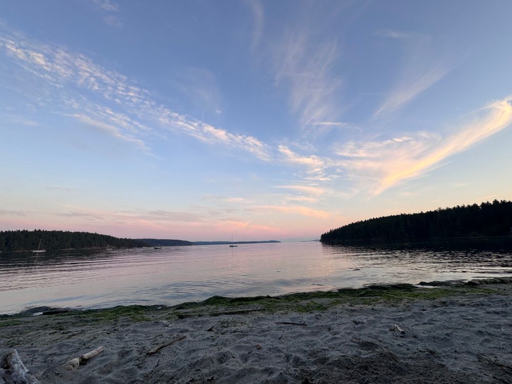 Little bit of sunset at the same beach