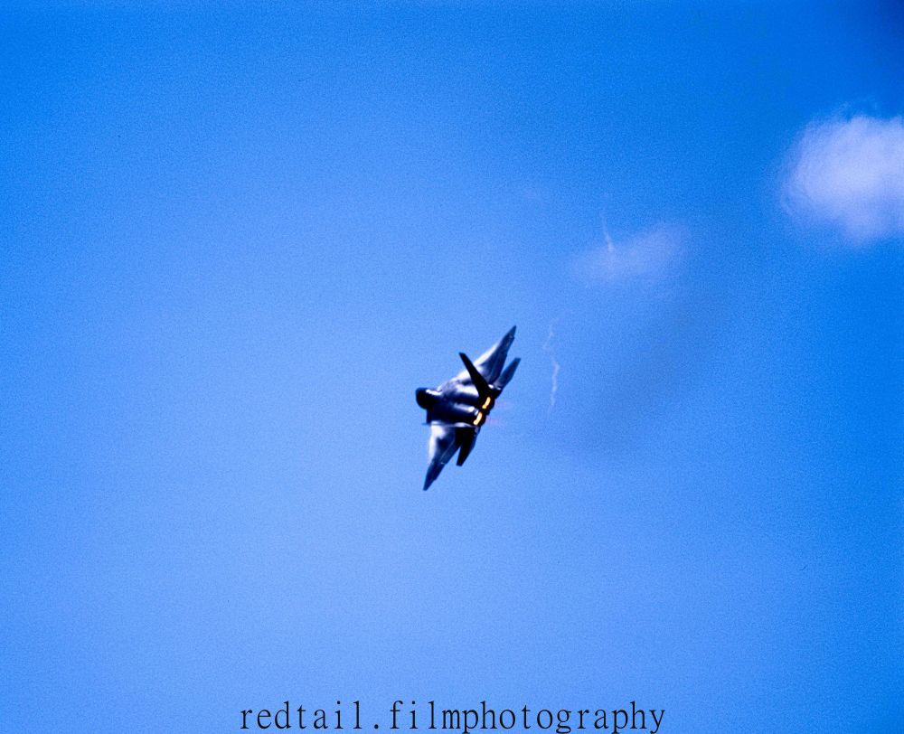 Lockheed Martin F-22A "Raptor." Marine Corps Air Station Miramar, San Diego, California. Bronica GS-1 w/ Ektachrome 100