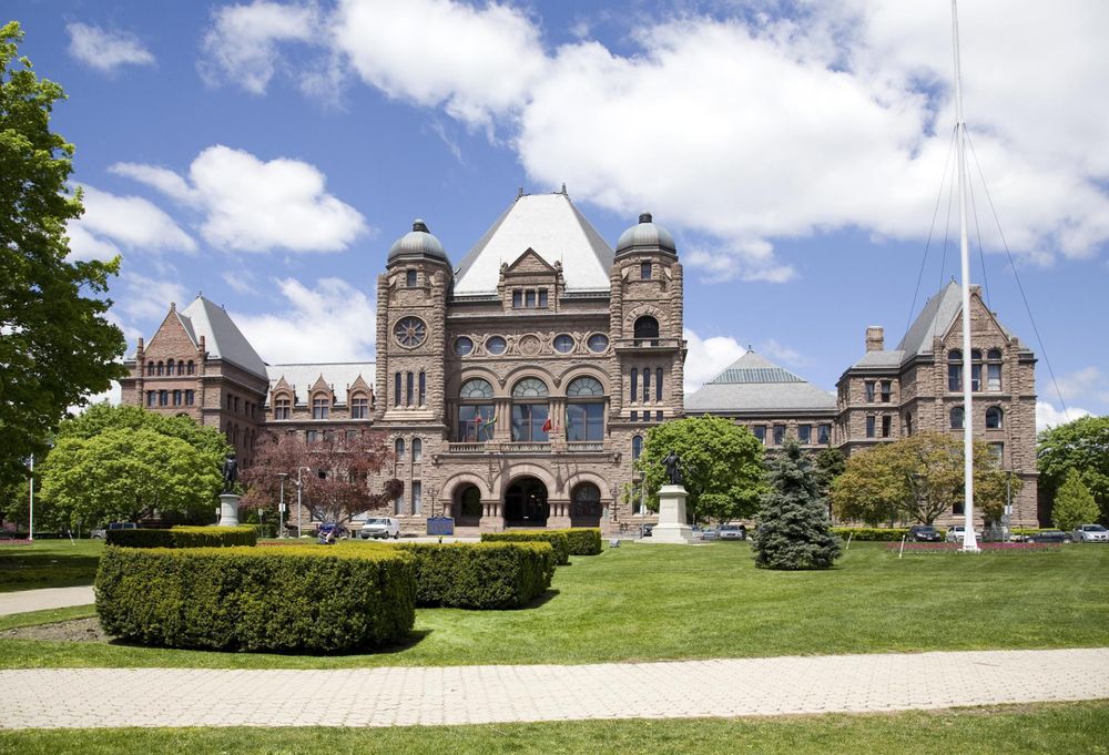 The Ontario Legislature exterior building