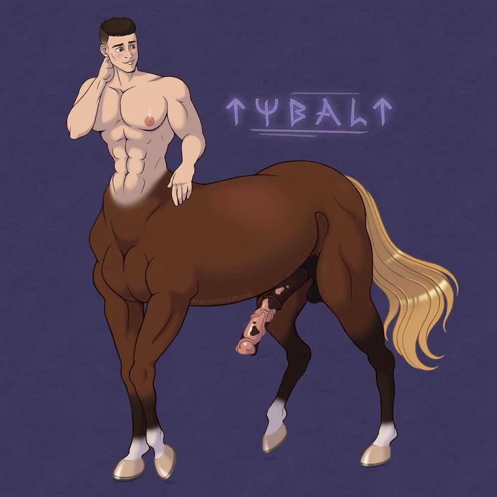 Sir Tybalt was always hopelessly in love with Prince Caylis. Being the prince’s appointed knight, all he could do was pine for him from afar and dream of what their life together could be. Even though his dreams never involved him being merged with his own steed, now that he and Caylis have been turned into centaurs, Tybalt finally has a chance to make his dreams of having a family with his beloved prince a reality.