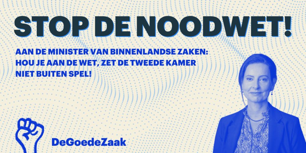 Stop de noodwet!