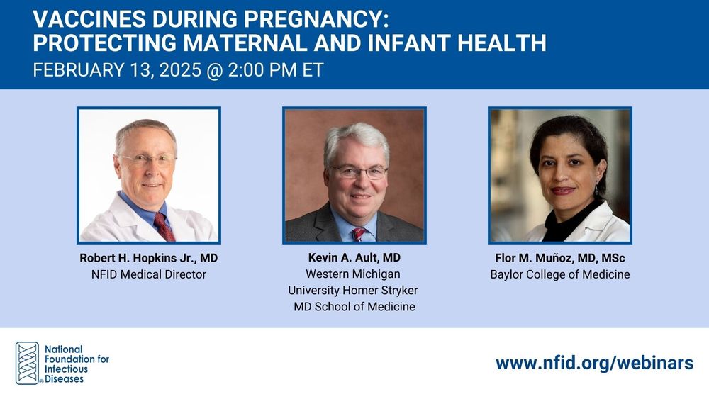 NFID webinar on 2/13 discussing vaccines during pregnancy