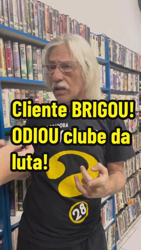 gilberto charada conta a história da vez que 2 clientes assistiram clube da luta. charada video clube R. José Antônio Fontes, 62 - Vila Tolstoi, São Paulo - SP, 03255-000  #clubedaluta #locadora #dvd ...