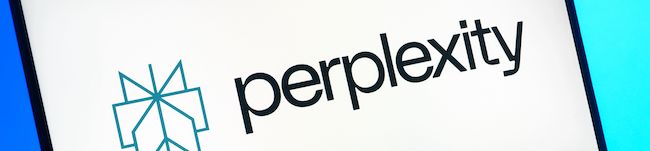 Perplexity logo on a smartphone screen