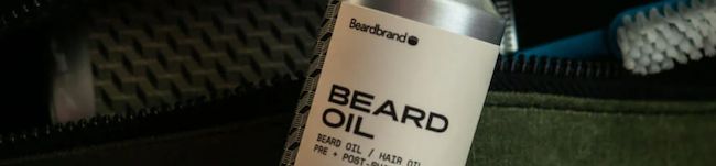 Photo from Beardbrand of a bottle of its beard oil