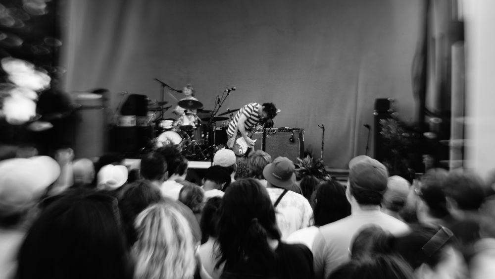 Yo La Tengo playing a festival