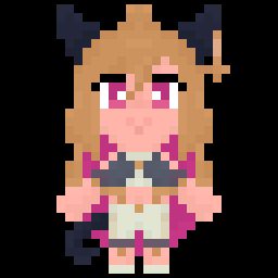 Tiny pixel sprite of a lil' catboy!