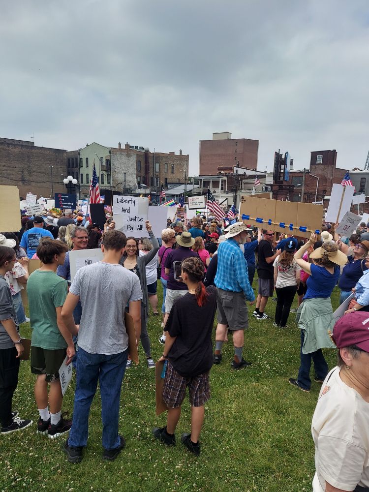 No Kings protest in Bloomington IL 