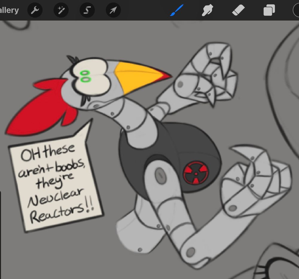 Screech badnik fan character furry robot 