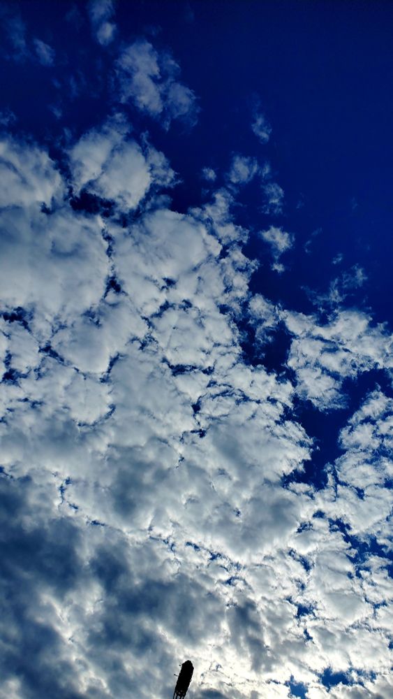 Clouds in blue sky
