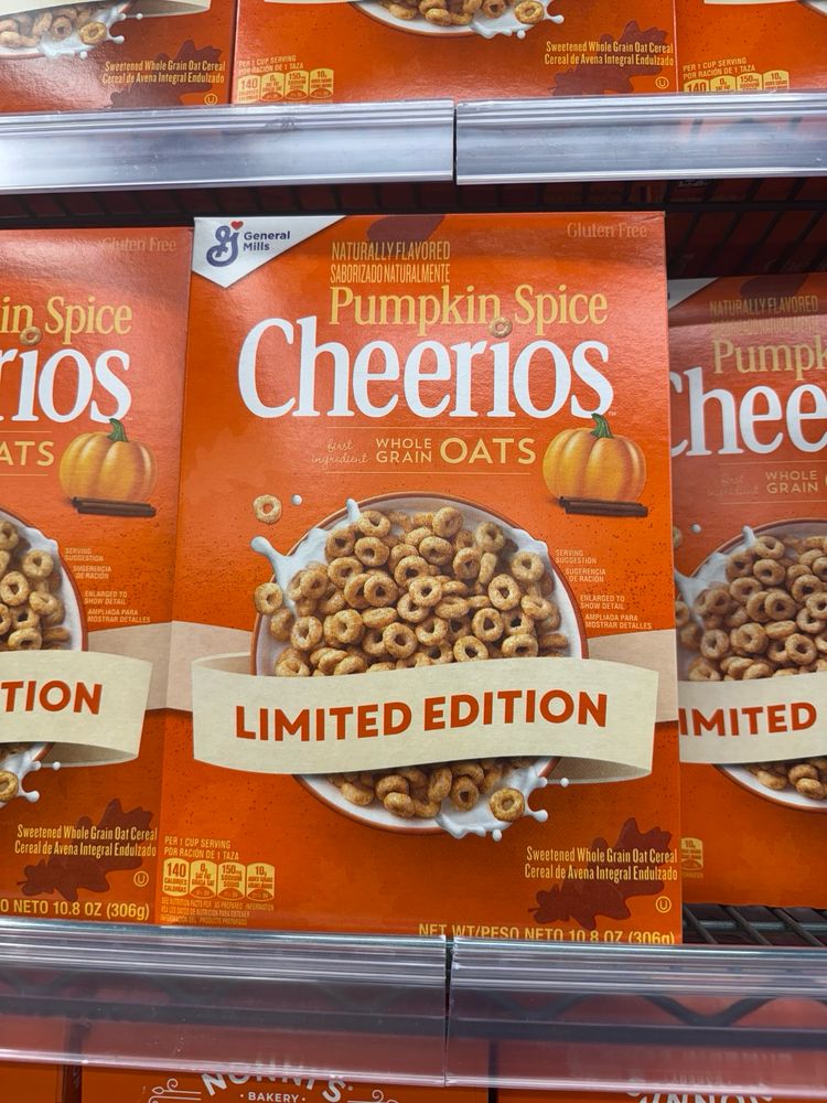 the pumpkin spice cereal at my local store 