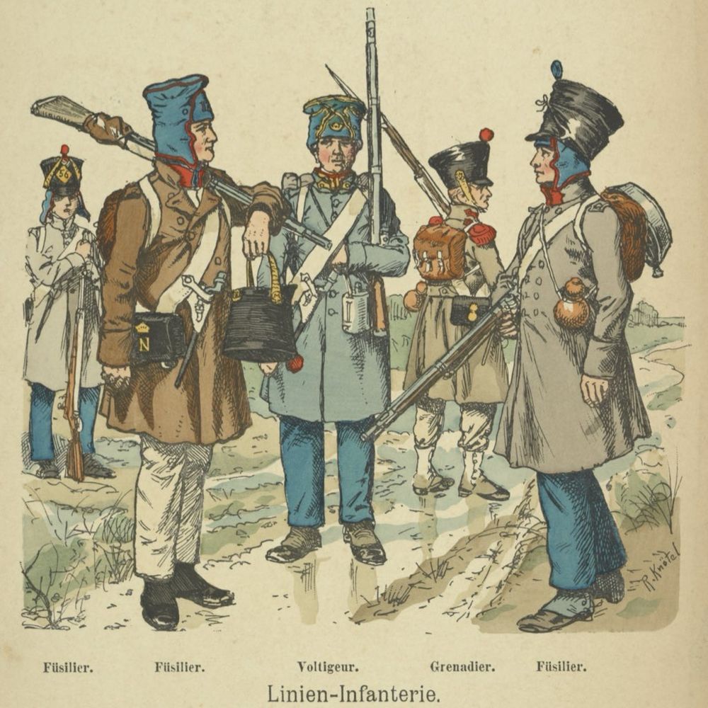 📷: Knötel – French Line Infantry, 1813–1814