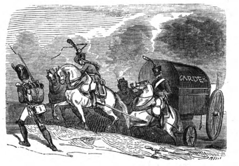 Napoleonic supply wagon (Train des équipages de la Garde)
Source: Wikipedia