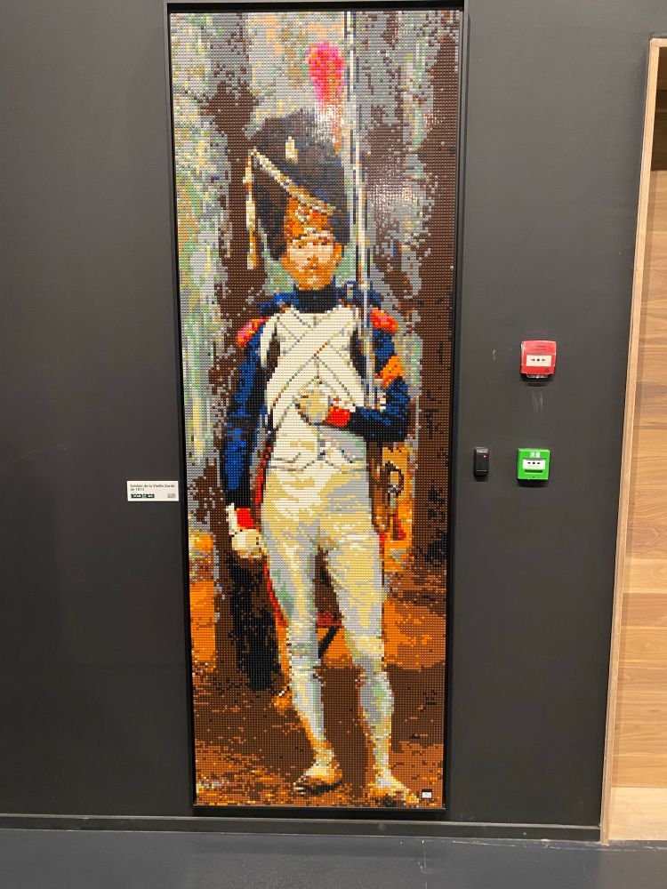Lego version of the painting by Édouard Detaille. Currently on display at the visitor centre.