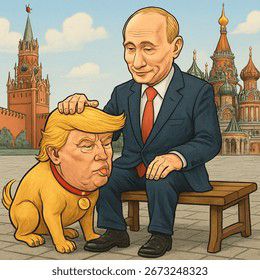 Trump too fat to sit on Putin’s lap