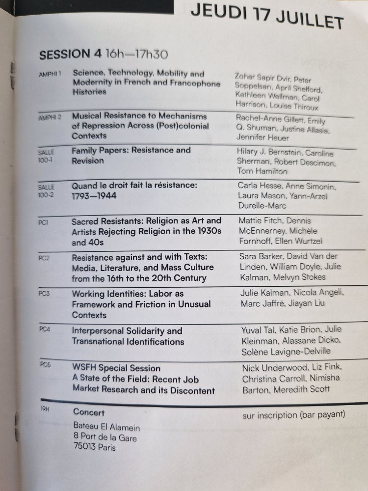 Panel list at GCFHS 