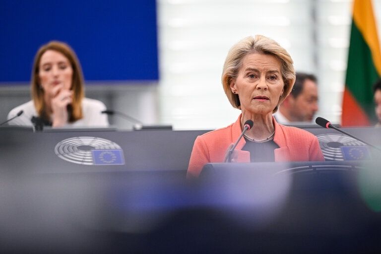 Ursula von der Leyen vor dem Europäischen Parlament