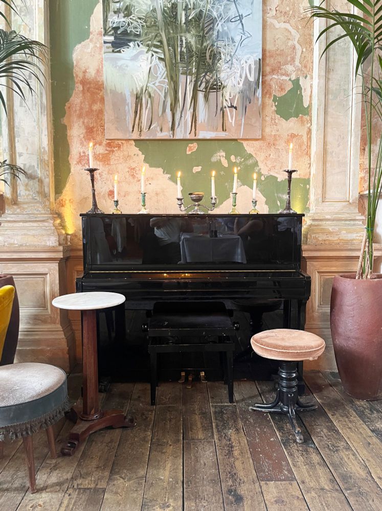The piano at Session Arts Club, London