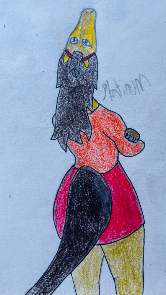 An anthro anteater looking at you from behind, menacingly 