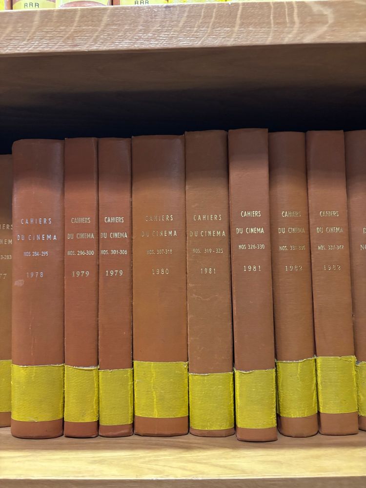 Bound collection of Cahiers du Cinema  