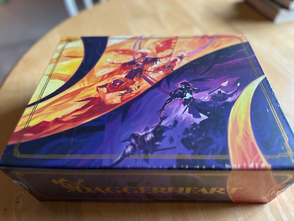 Daggerheart roleplaying game box, sealed.
